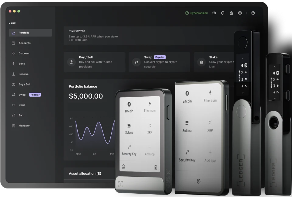 Ledger Live Desktop App on Laptop